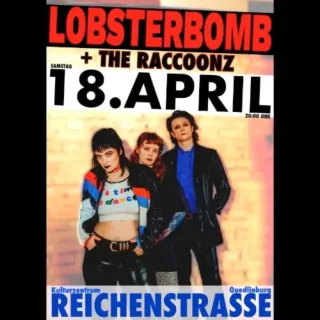 Poster for Lobsterbomb + The Raccoonz