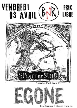 Poster for Egone + Modest Model + Spont Ar Stad