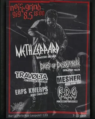 Poster for Mas Distortion Noise Grind Gig