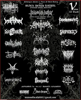 Poster for Black Death Ritual Extreme Metal Festival