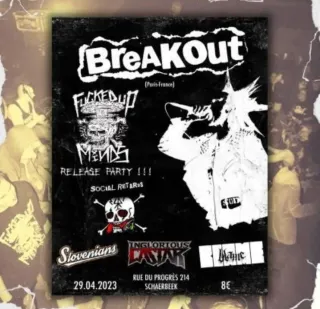 Poster for Blame + Breakout + Fucked Up Minds + Inglorious Castar + Social Retards