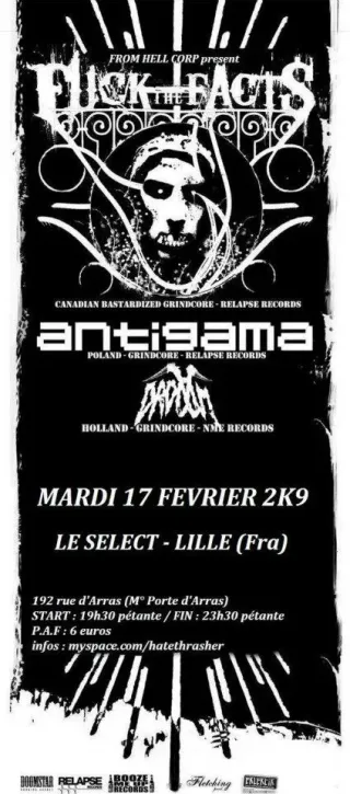 Poster for Antigama + Dr. Doom + Fuck The Facts