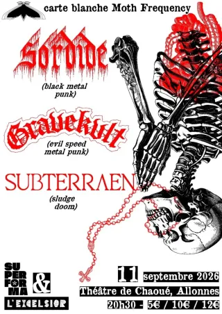 Poster for Gravekvlt + Sordide + Subterraen