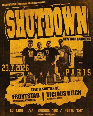Poster for Shutdown + Frontstab + Vicious Reign