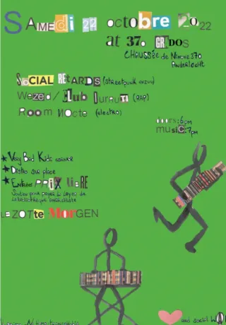Poster for Room Nocte + Social Retards + Wezed/Club Durruti