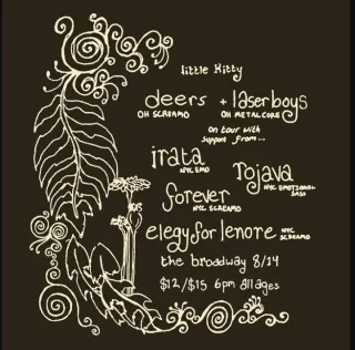 Poster for Deers + Elegy For Lenore + Forever + Irata + Laser Boys + Rojava