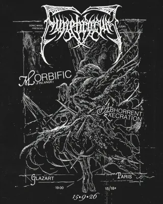 Poster for Funebrarum + Abhorrent Execration + Morbific