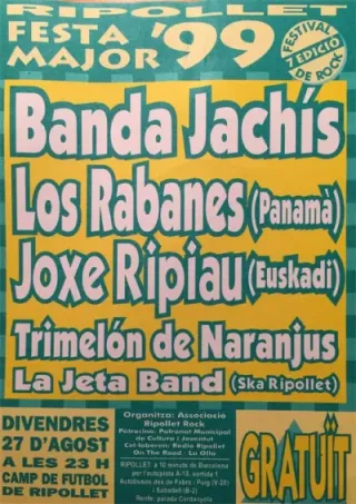 Poster for Ripollet Rock Festival 1999