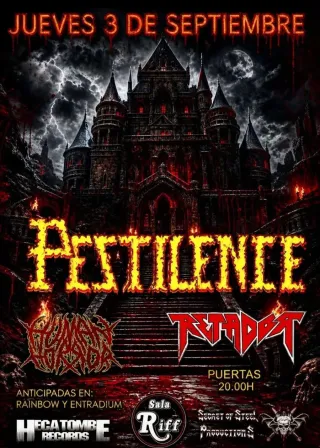 Poster for Human Horror + Pestilence + Retador