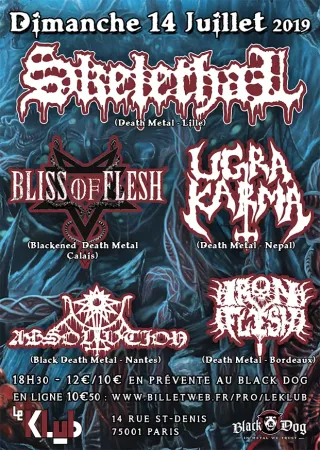 Poster for Absolvtion + Bliss Of Flesh + Iron Flesh + Skelethal + Ugra Karma
