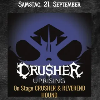 Poster for Crusher + Reverend Hound