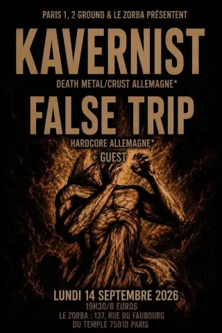 Poster for Kavernist + False Trip