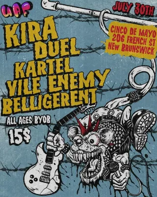 Poster for Belligerent + Duel + Foco + Kārtël + Kira