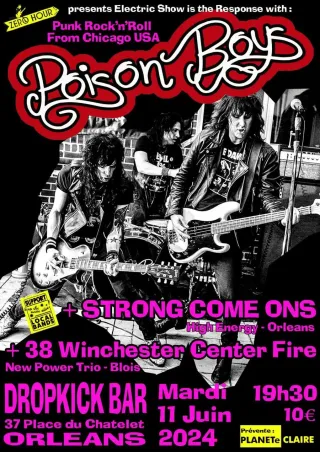 Poster for Poison Boys + 38 Winchester Center Fire + Strong Come Ons