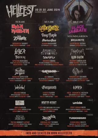 Poster for Hellfest 2014