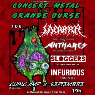 Poster for Anthares + Infurious + Lacabra + Lazhadek + Sloggers