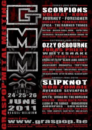 Poster for Graspop Metal Meeting 2011
