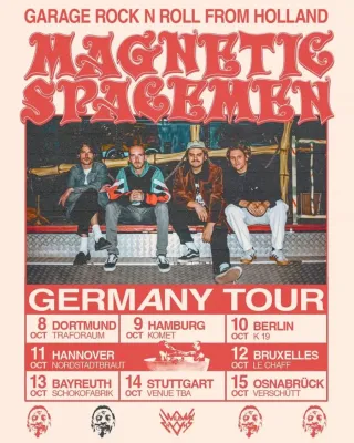 Poster for Magnetic Spacemen + Oakfarm