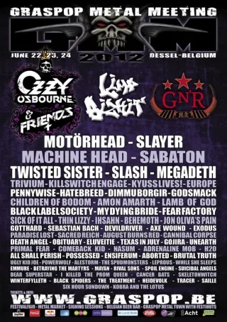 Poster for Graspop Metal Meeting 2012
