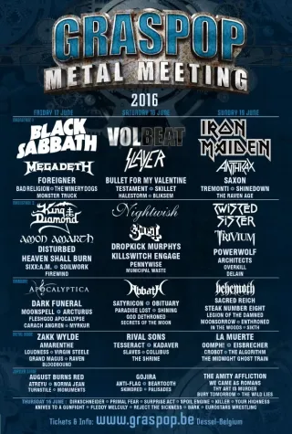 Poster for Graspop Metal Meeting 2016
