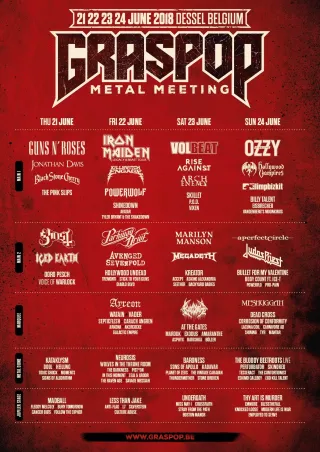 Poster for Graspop Metal Meeting 2018