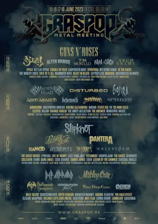 Poster for Graspop Metal Meeting 2023