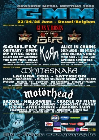 Poster for Graspop Metal Meeting 2006