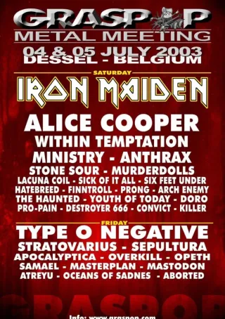 Poster for Graspop Metal Meeting 2003