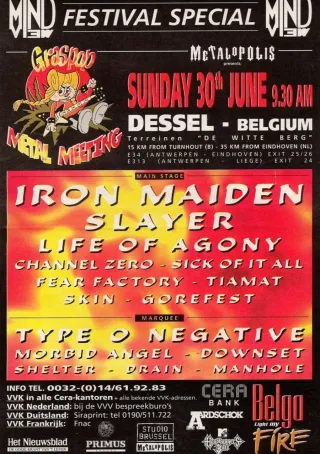 Poster for Graspop Metal Meeting 1996
