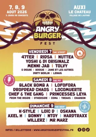 Poster for Angry Burger Festival 2026