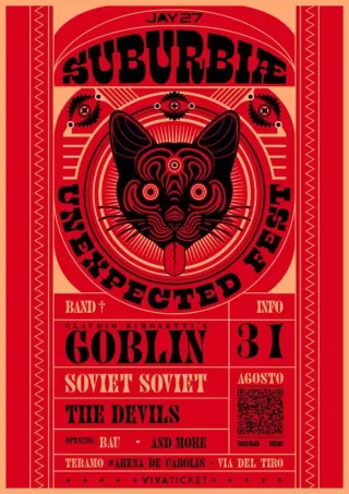 Poster for Suburbiæ Unexpected Fest 2024