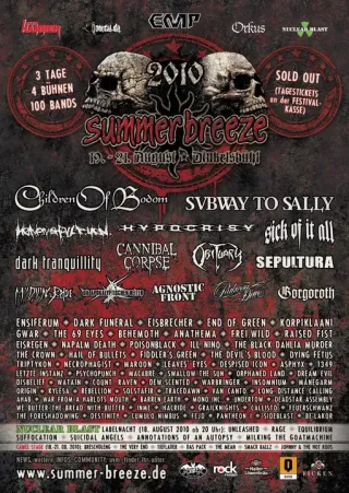 Poster for Summer Breeze 2010