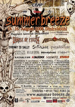 Poster for Summer Breeze 2008