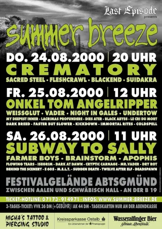 Poster for Summer Breeze 2000