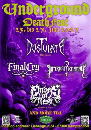Poster for Underground DeathFest VI