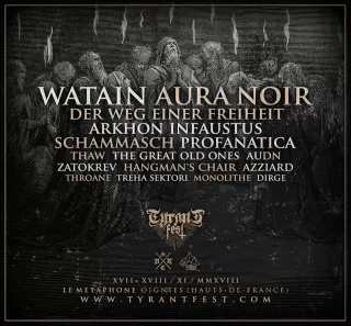 Poster for Tyrant Fest 2018