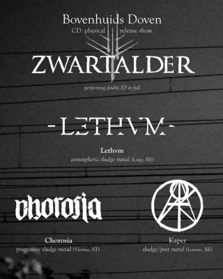 Poster for Zwartalder - Bovenhuids Doven // CD releaseshow