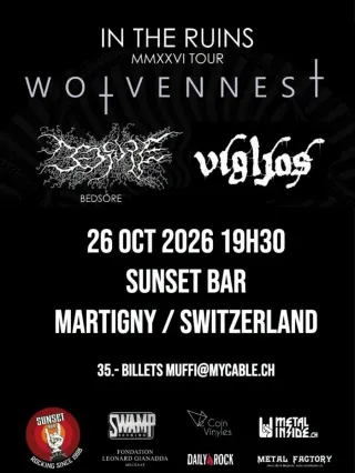 Poster for Wolvennest + Bedsore + Vígljós