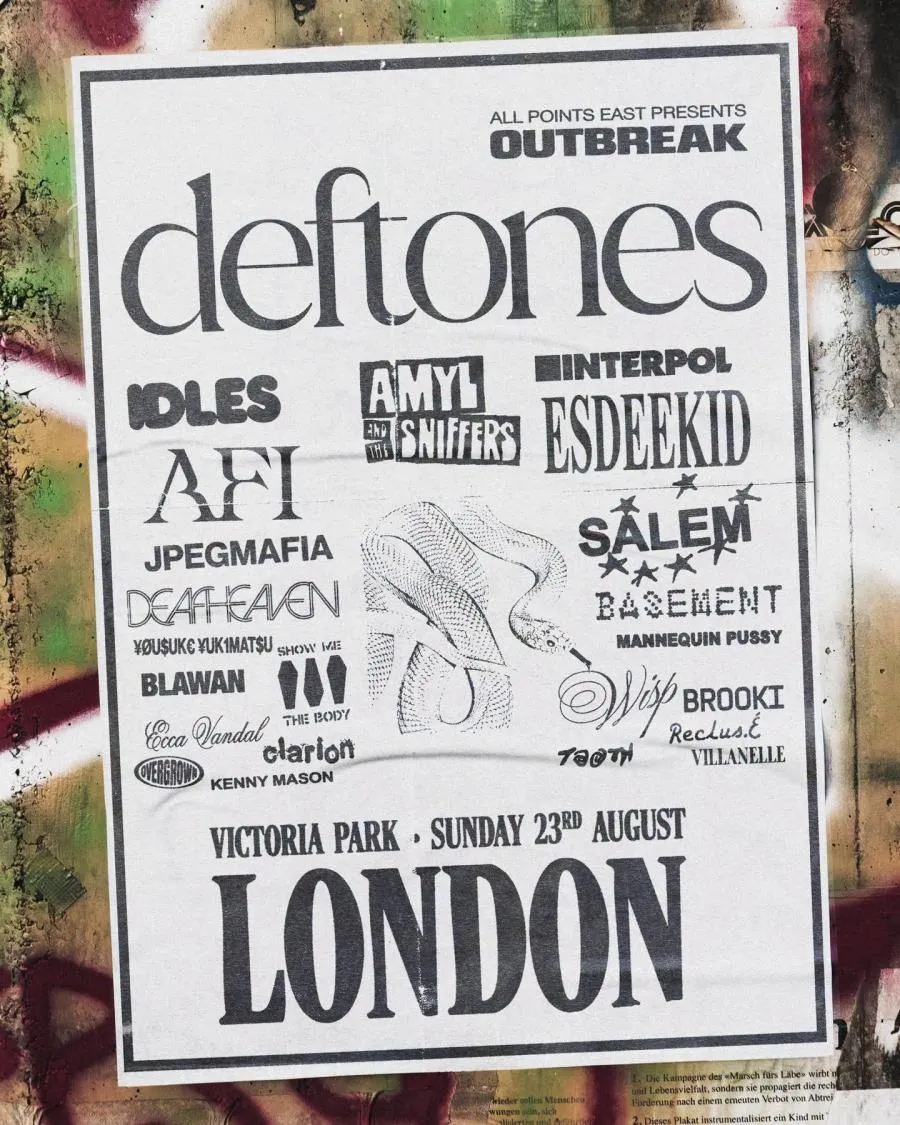 Poster for All Points East x Outbreak Festival 2026