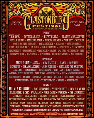 Poster for Glastonbury Festival 2025