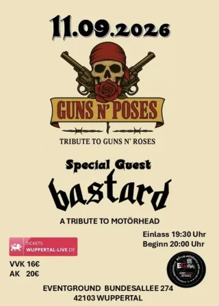 Poster for Guns N' Poses + Bastard