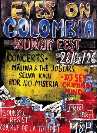 Poster for All eyes on Columbia Solidarity Fest