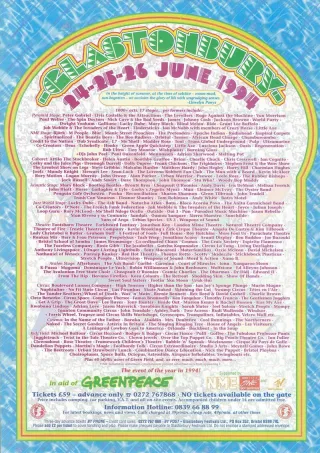 Poster for Glastonbury Festival 1994