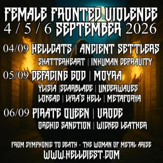 Poster for Female Fronted Violence Fest 2026