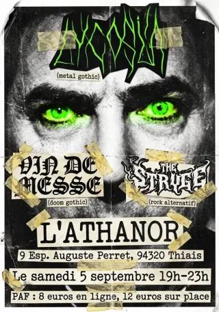 Poster for Lycosia + The Stryge + Vin De Messe