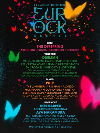Poster for Les Eurockéennes de Belfort 2026