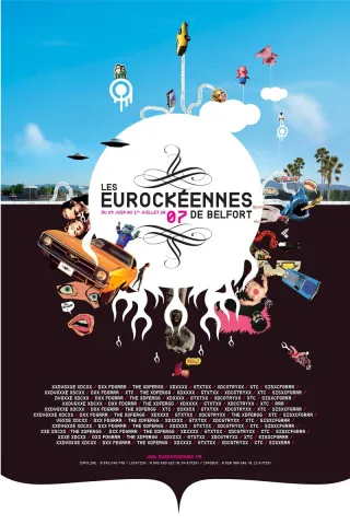 Poster for Les Eurockéennes de Belfort 2007