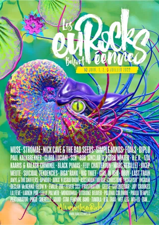 Poster for Les Eurockéennes de Belfort 2022