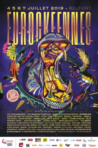 Poster for Les Eurockéennes de Belfort 2019
