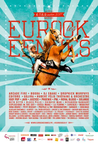 Poster for Les Eurockéennes de Belfort 2017
